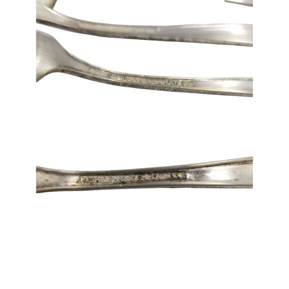 Vintage Meriden Silverplate Co. Serving Utensils First Lady Pattern Set Of 4 - Picture 10 of 11